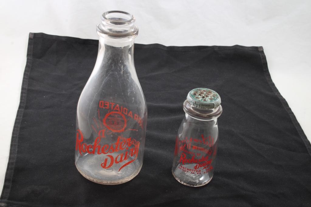 Rochester Dairy Milk Bottle, 1/2 Pint Cream Bottle