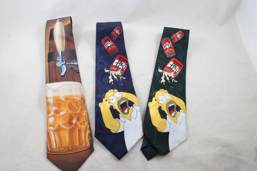 3 Beer Advertising Ties