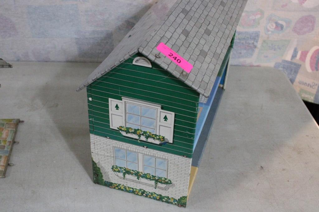 Marx Metal Dollhouse with Garage