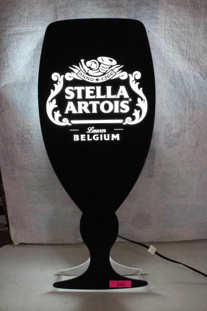 30" Stella Artois Beer Lighted Sign Working