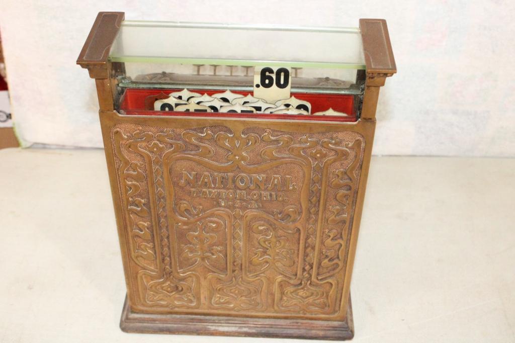 Antique Brass National Cash Register Model #130