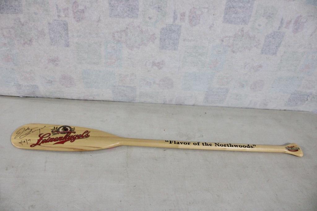 Leinenkugel's Flavor of the Northwoods Signed Oar