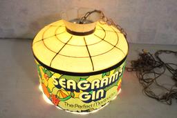 Seagram's Gin Advertising Bar Light Works