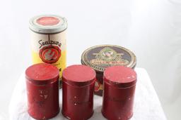 Dill's Best Tobacco Tin & 4 Other Tins