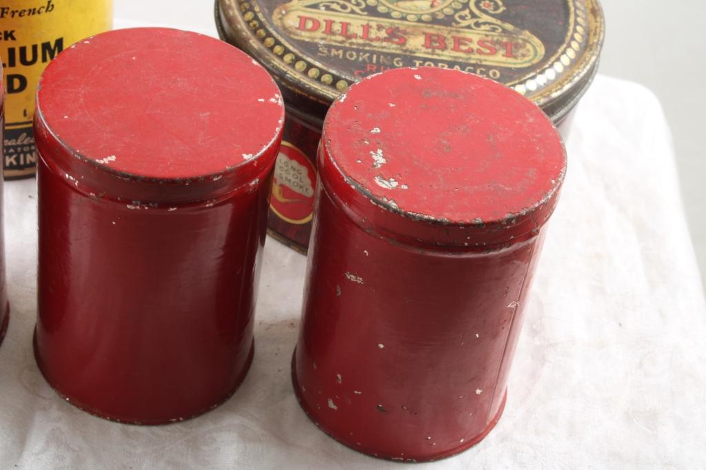 Dill's Best Tobacco Tin & 4 Other Tins