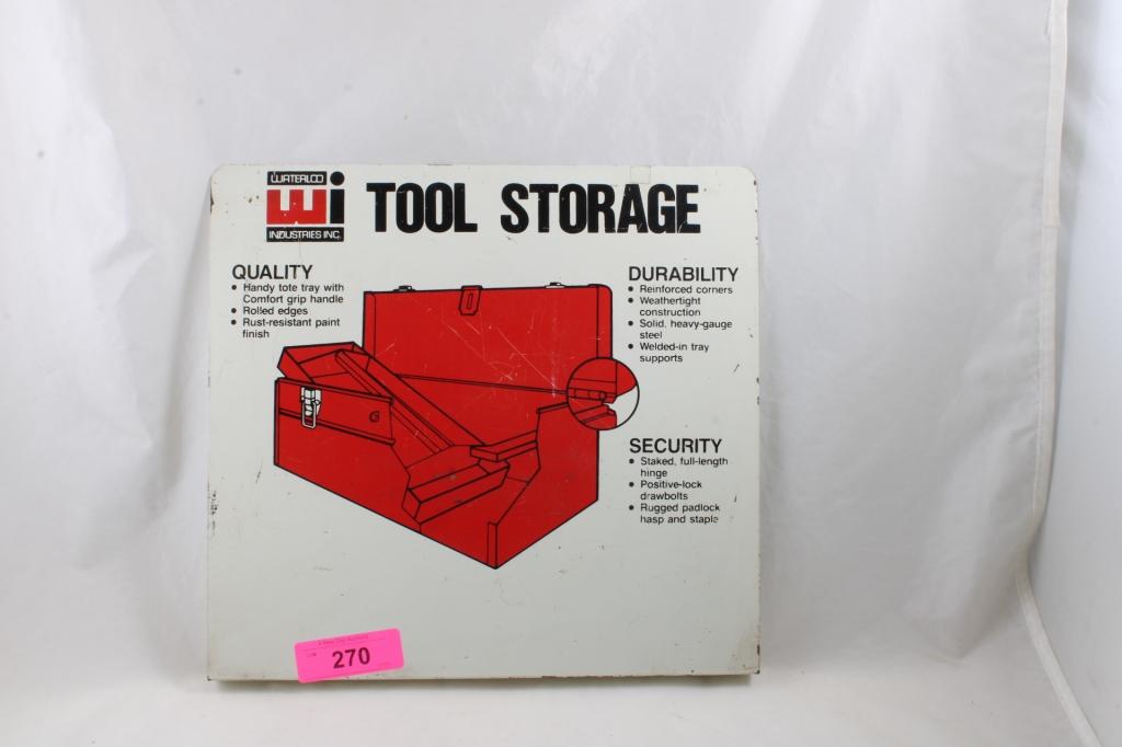 Store Display Flange Sign WI Tool Storage