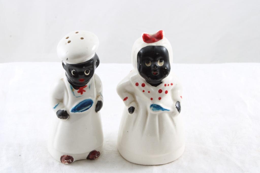 Black Americana S&P Shakers Mammy & Chef Japan