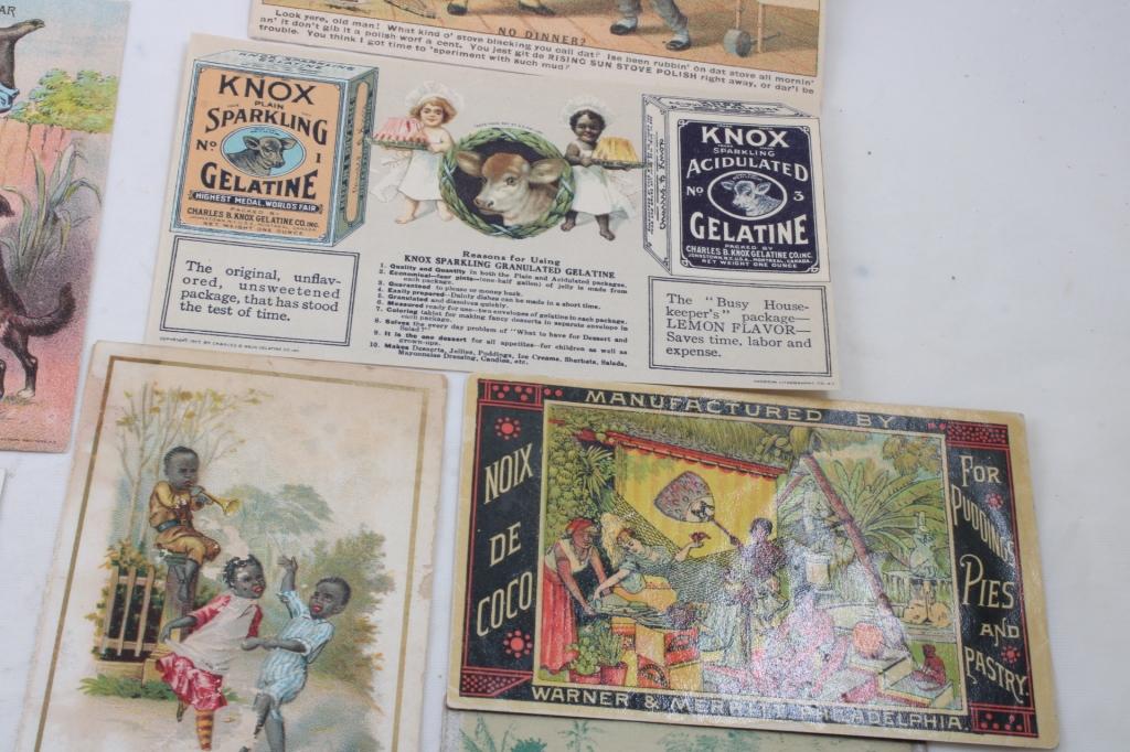 22 Black Americana Victorian Trade Cards