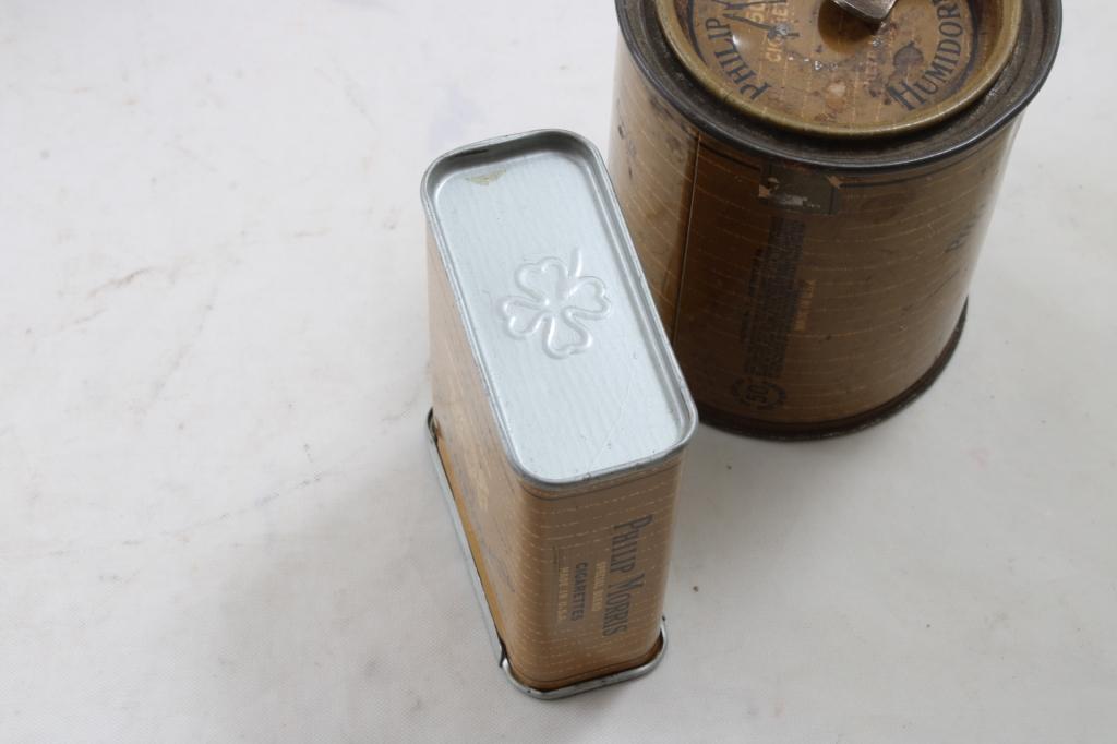 3 Tobacco Tins, 2 Stein Table Lighters Japan