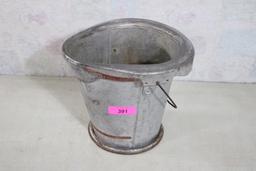 Primitive Rustic Farmhouse Unusual Toilet Pail