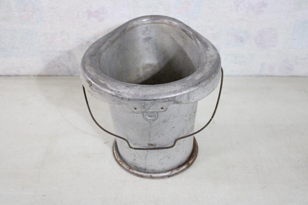 Primitive Rustic Farmhouse Unusual Toilet Pail