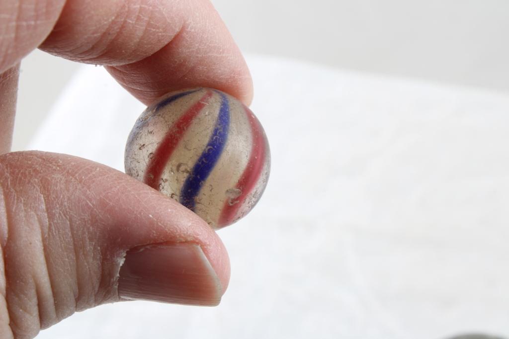 3 Antique Handmade Marbles