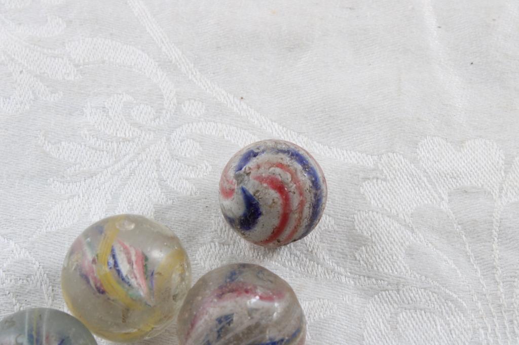 7 Antique Handmade Marbles