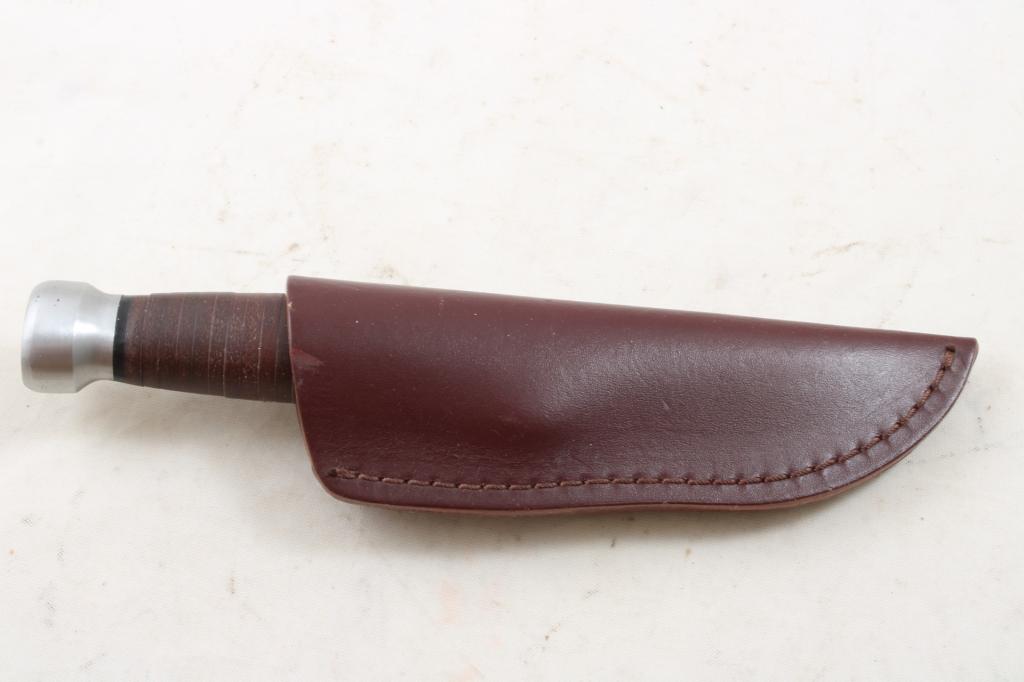 NWTF Fixed Blade Knife Boyt Leather Sheath