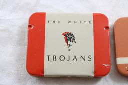 Sheik & Trojans Condom Advertising Tins