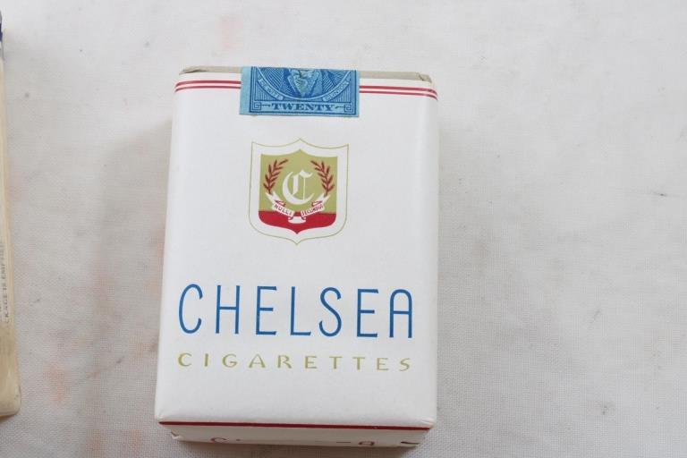 2 Unopened Packs Cigarettes Tareyton & Chelsea