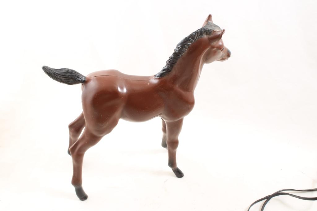 2 Marx Johnny West Horses -Buckskin Nodding Horse