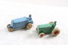 2 Barclay or Manoil Toy Tractors