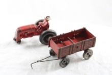 Arcade Cast Iron Wagon & Tractor