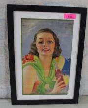 1931 Rolf Armstrong Nehi Soda Framed Print