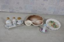 Porcelain & Pottery Signed Lot