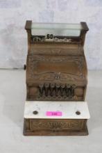 Antique Brass National Cash Register Model #130