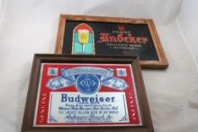 Pabst  Andeker Sign, Budweiser Sign