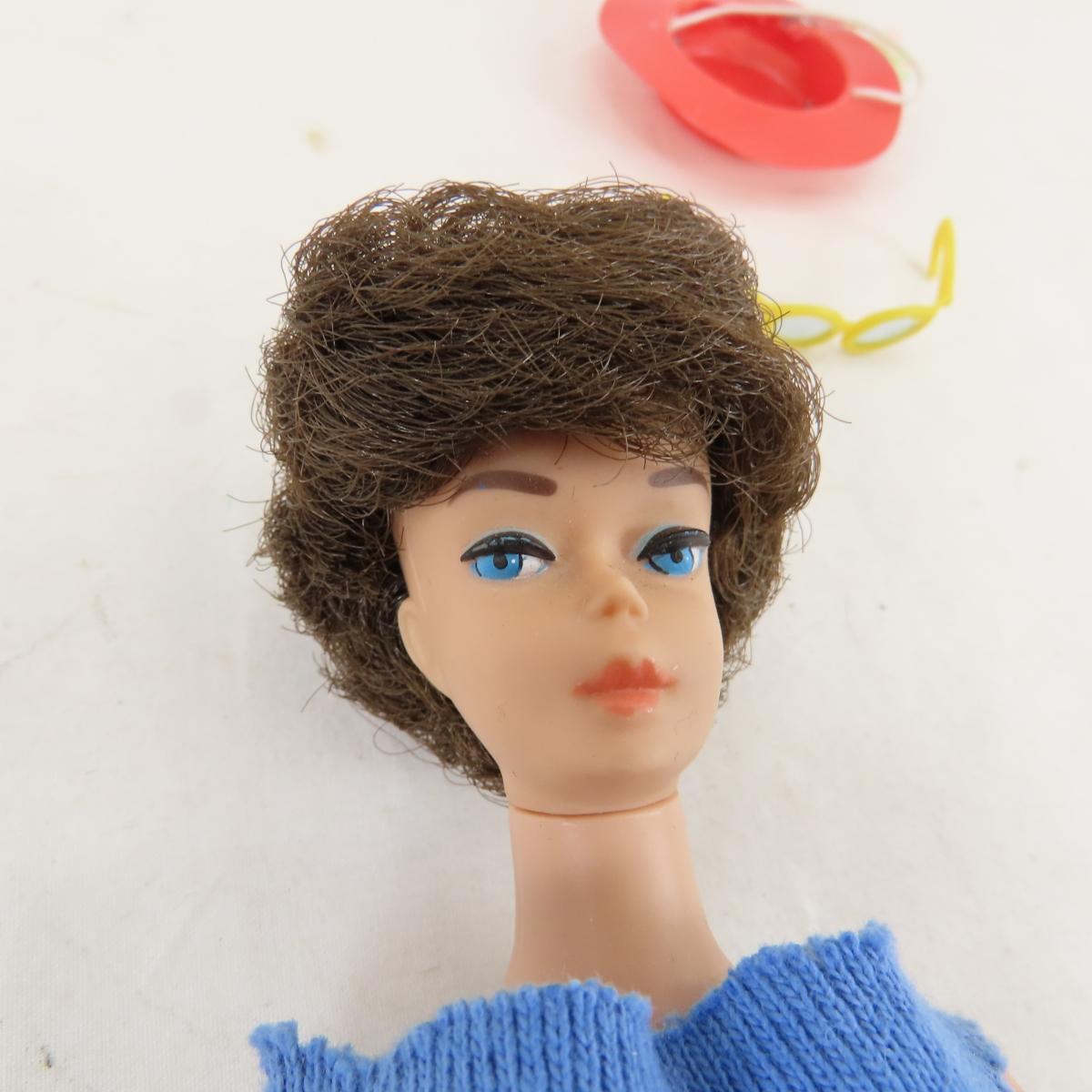 Vintage Brunette Bubble Cut Barbie Doll