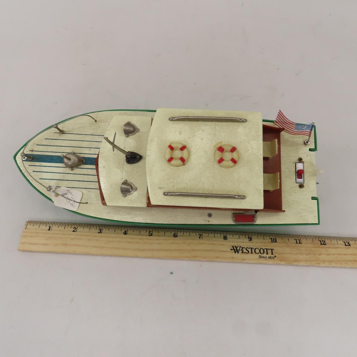 Vintage Motor Boat Model 11"