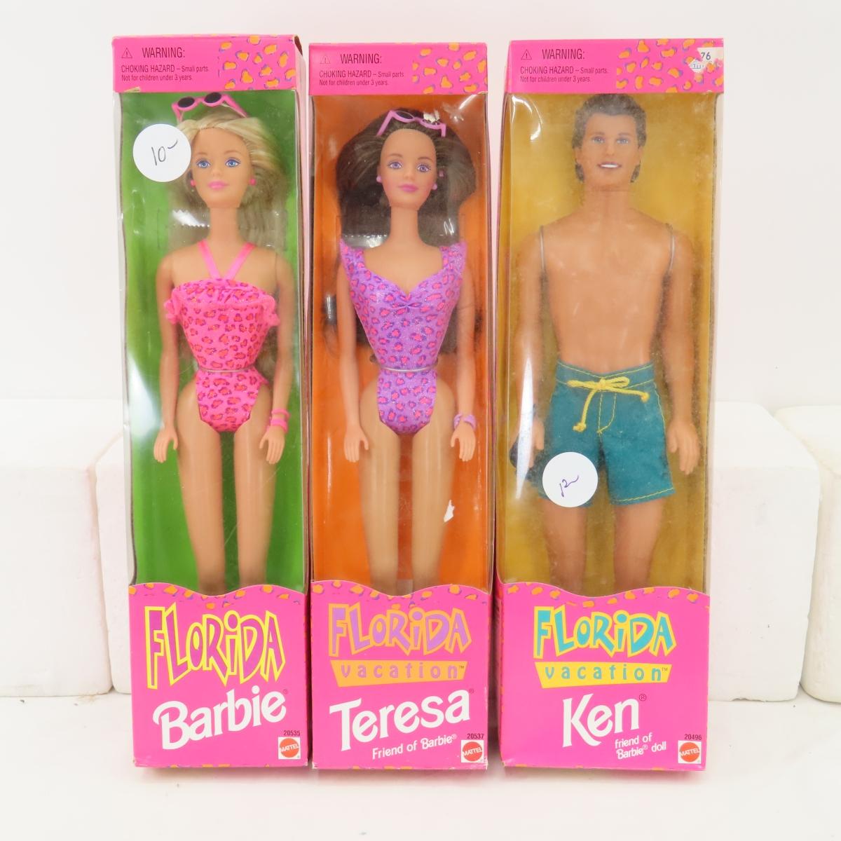 10 Vintage Barbie, Ken & Teresa Dolls NIB