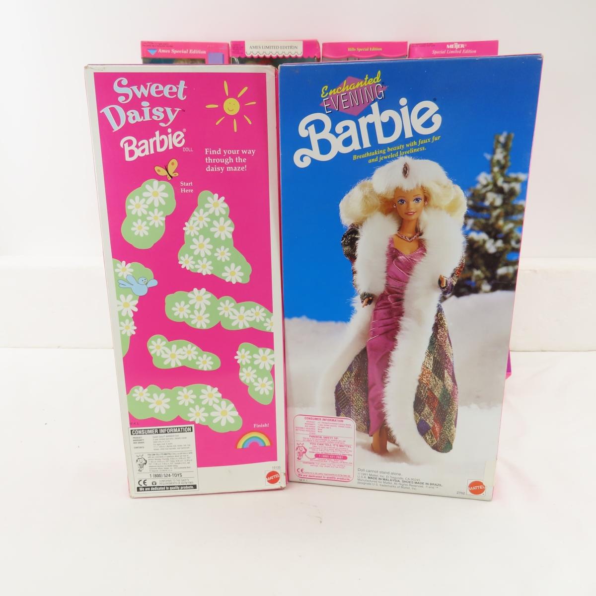 7 Vintage JC Penney & Other LE Barbie Dolls NIB