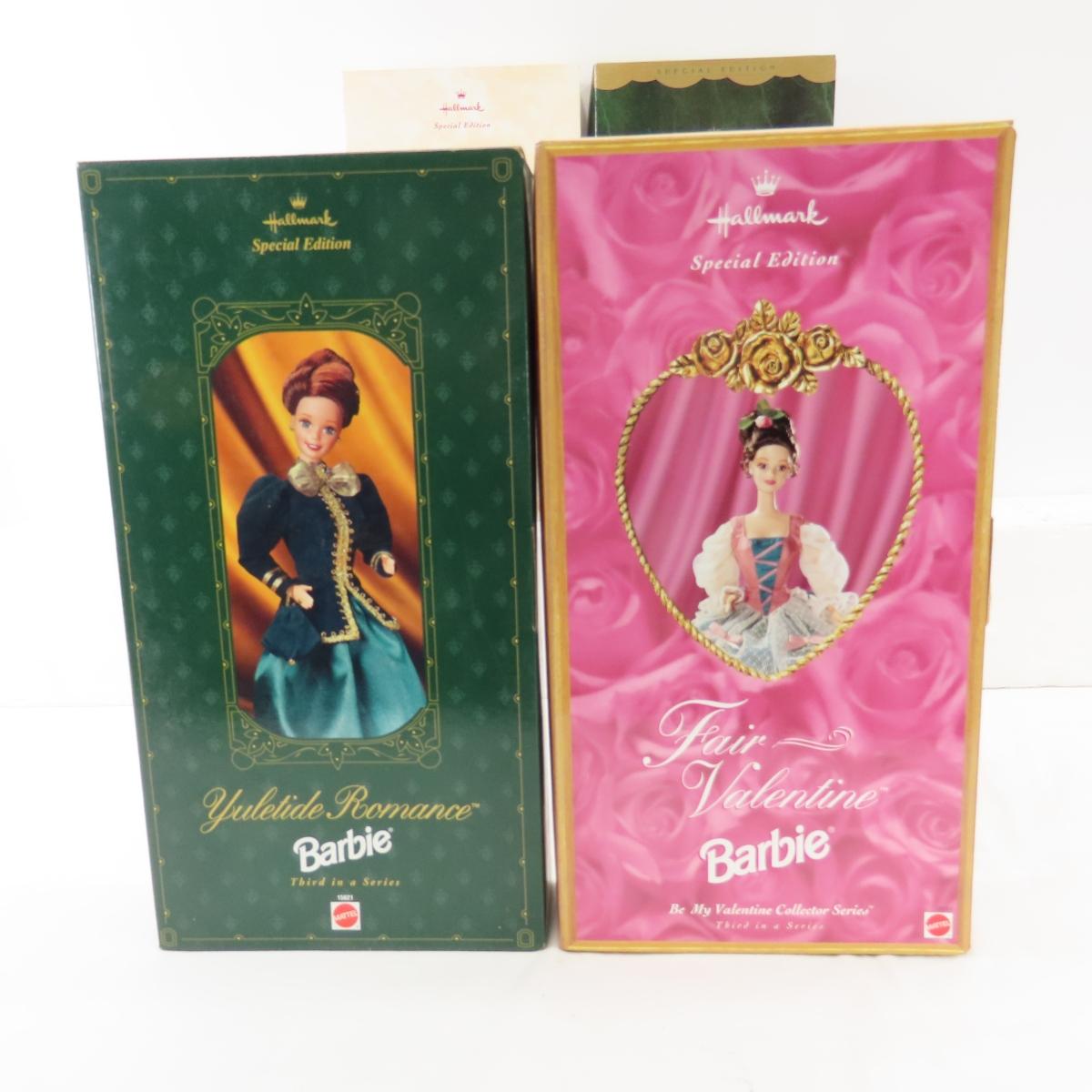 9 Christmas & Other Hallmark Barbie Dolls in Box