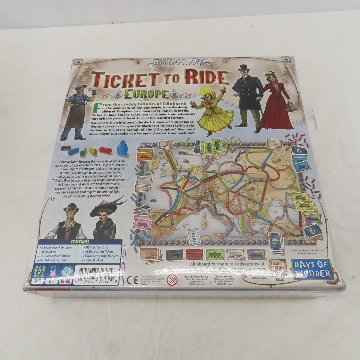 Europe & Rails to Sails Ticket to Ride Games- NIB