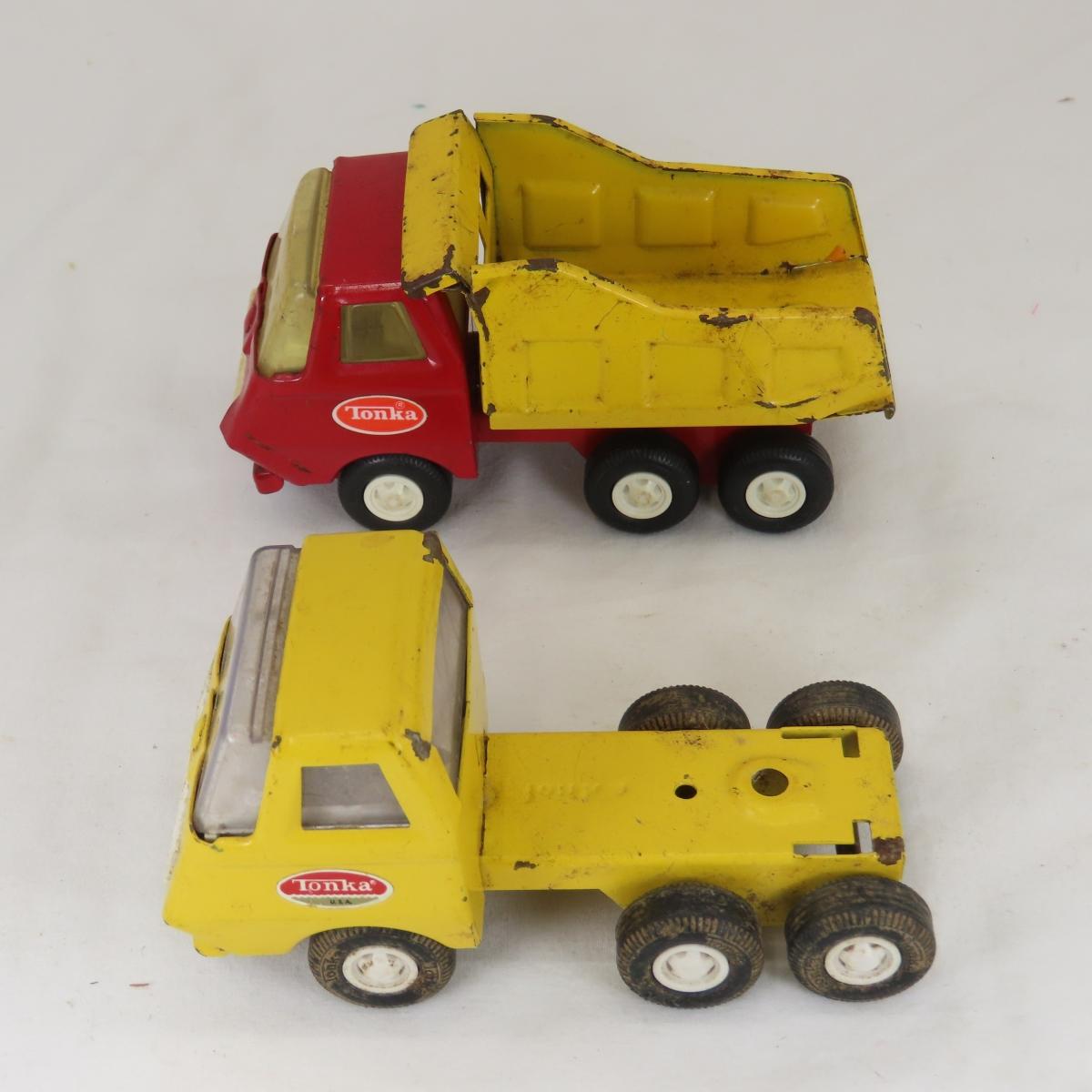 Vintage Metal and Plastic Tonka Trucks & More