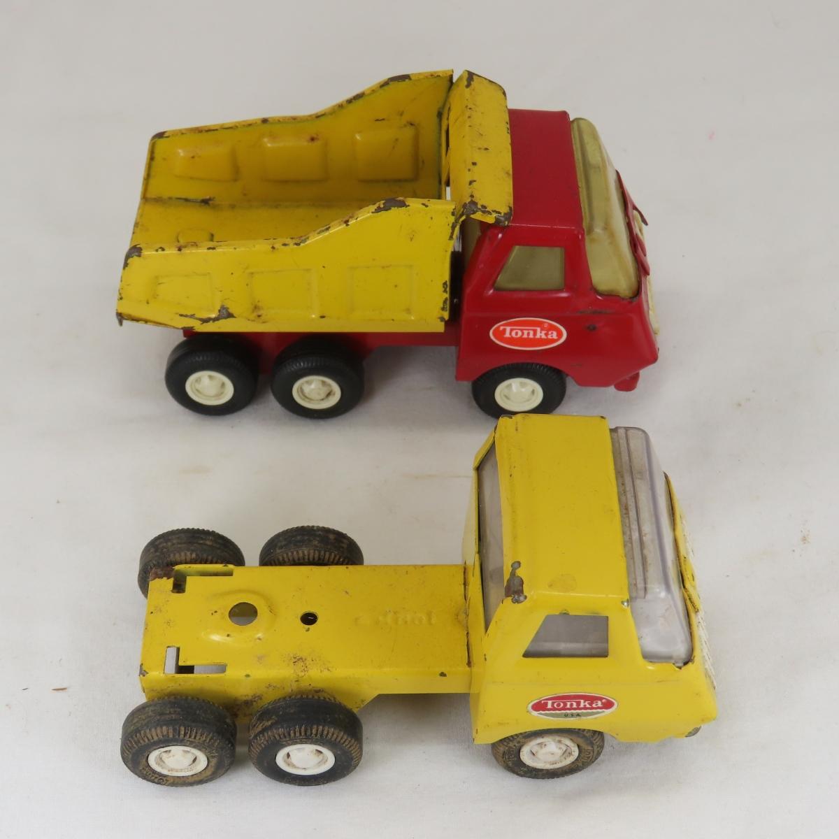 Vintage Metal and Plastic Tonka Trucks & More