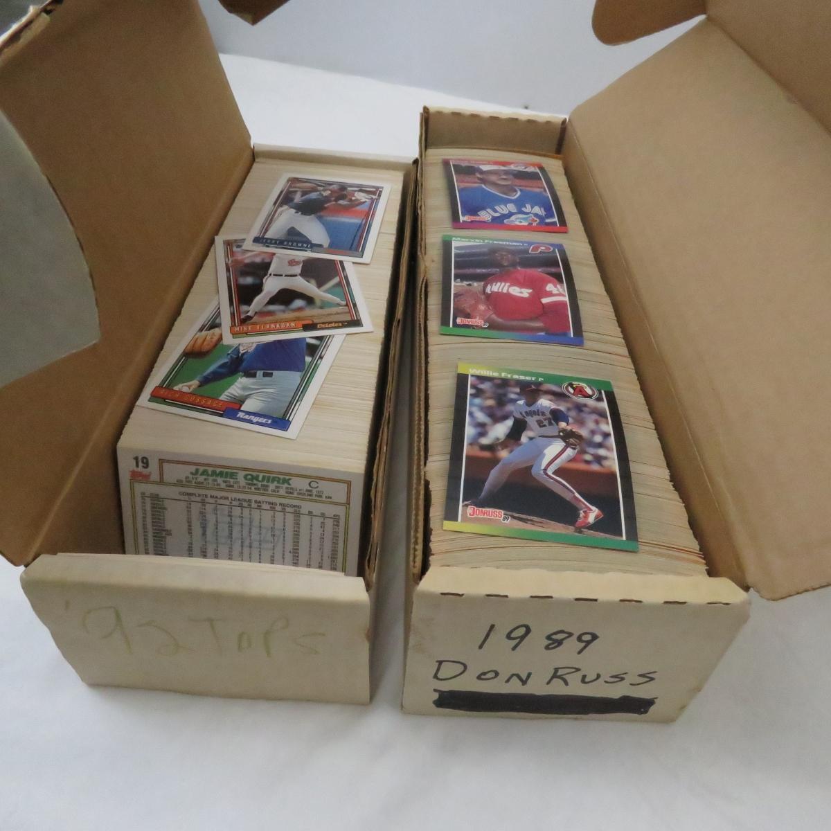 Large Bin Full of 1980-90's Baseball Cards