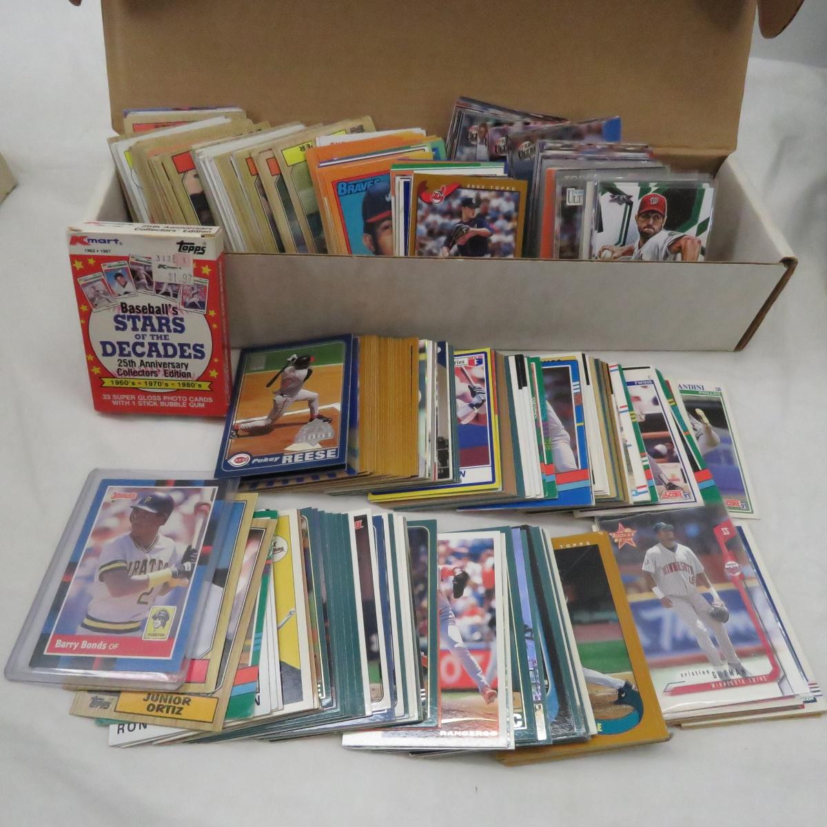 Large Bin Full of 1980-90's Baseball Cards