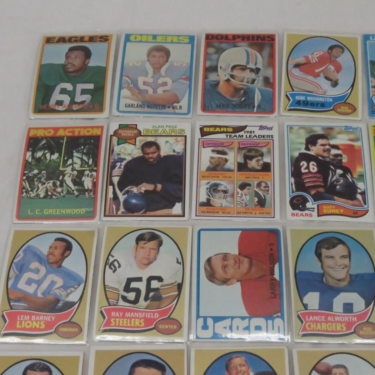 Assorted Vintage Football Cards- some Stars