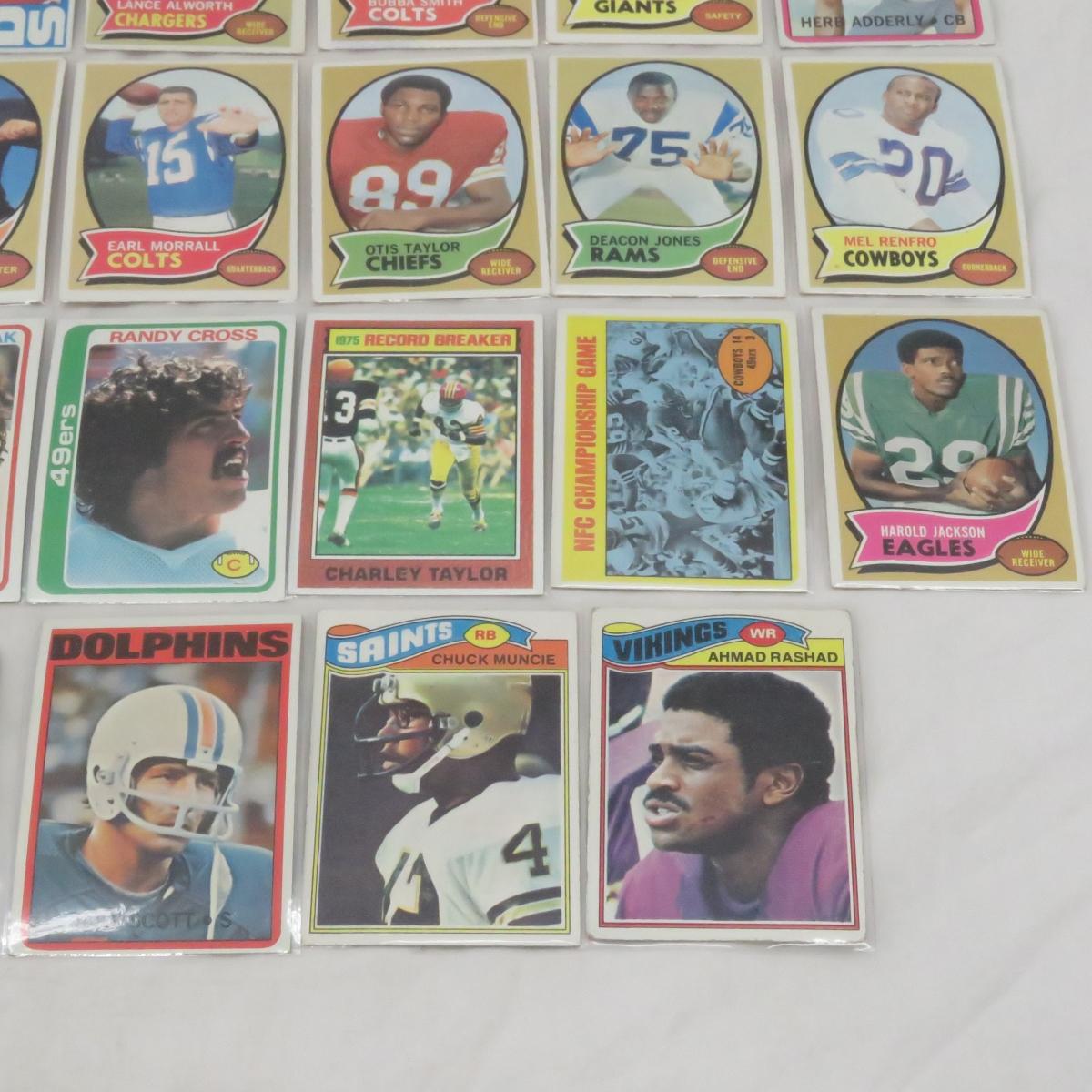 Assorted Vintage Football Cards- some Stars