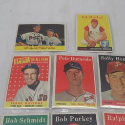 10 nice 1958 Topps Baseball Cards