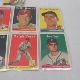10 nice 1958 Topps Baseball Cards