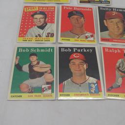 10 nice 1958 Topps Baseball Cards