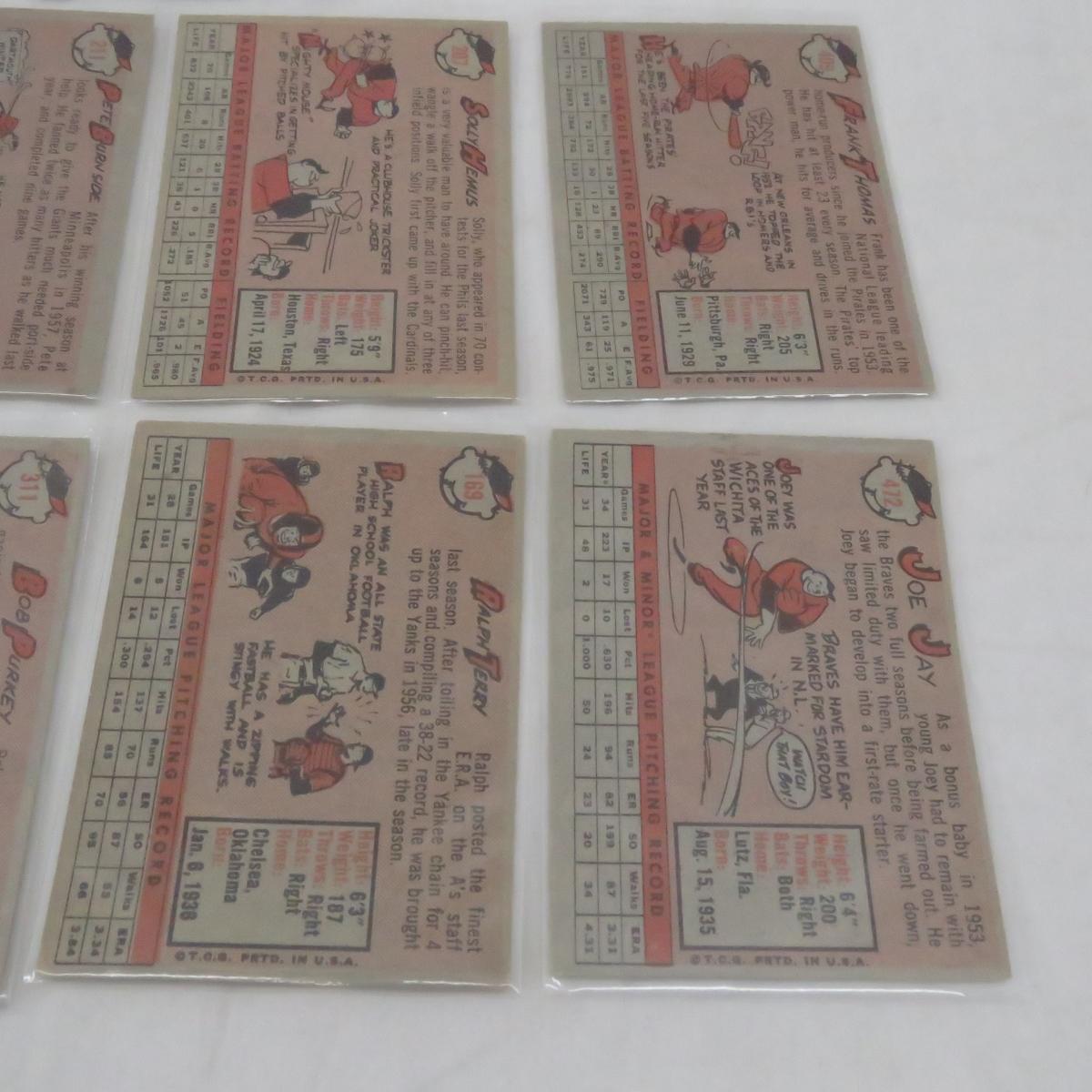 10 nice 1958 Topps Baseball Cards