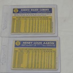 1970 Roberto Clemente & Hank Aaron Baseball Cards