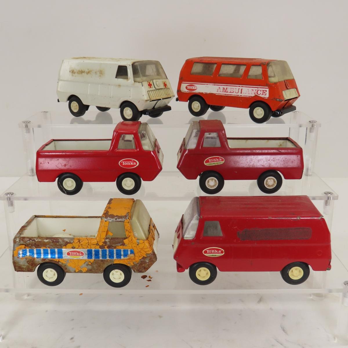 Vintage Tonka Metal & Plastic Vans & Vehicles