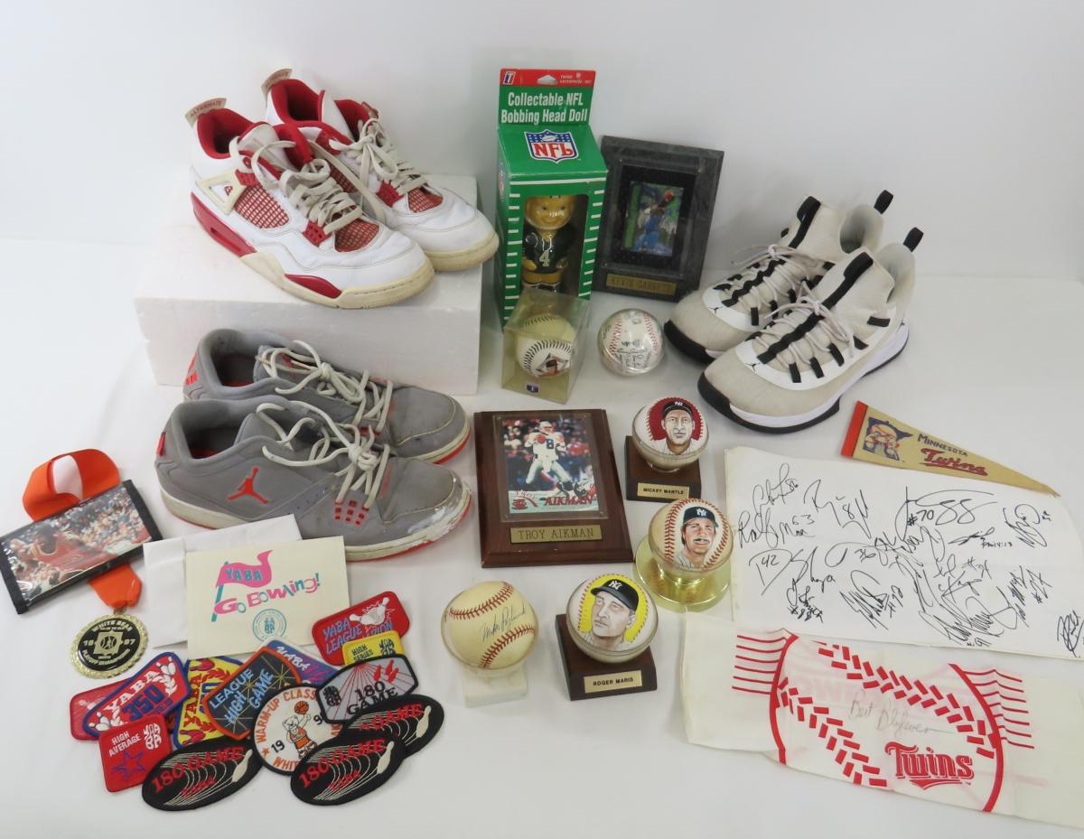 Air Jordan Sneakers, collectible baseballs & more