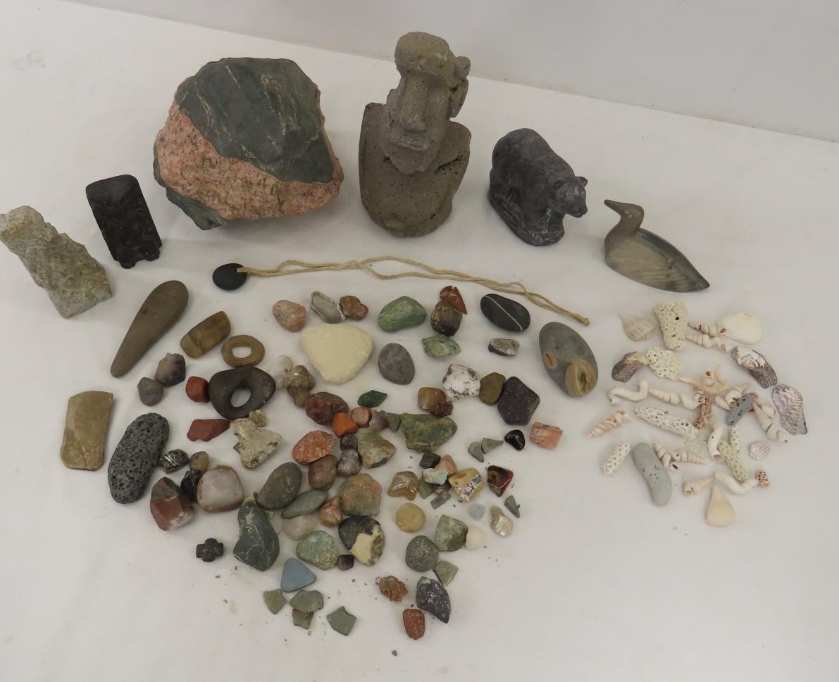 Stones, Fossils, Arrowhead and Stone Figures