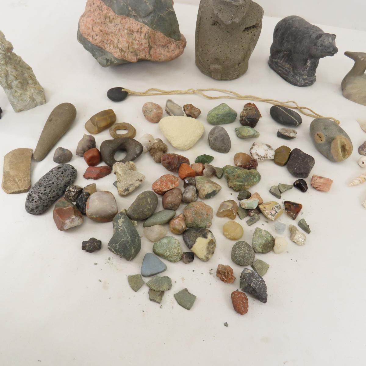 Stones, Fossils, Arrowhead and Stone Figures