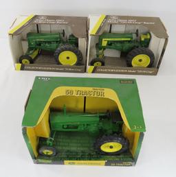 3 ERTLs John Deere Tractors 1:16