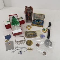 Vintage Watches, Belt Buckle, Pins & Stoppers